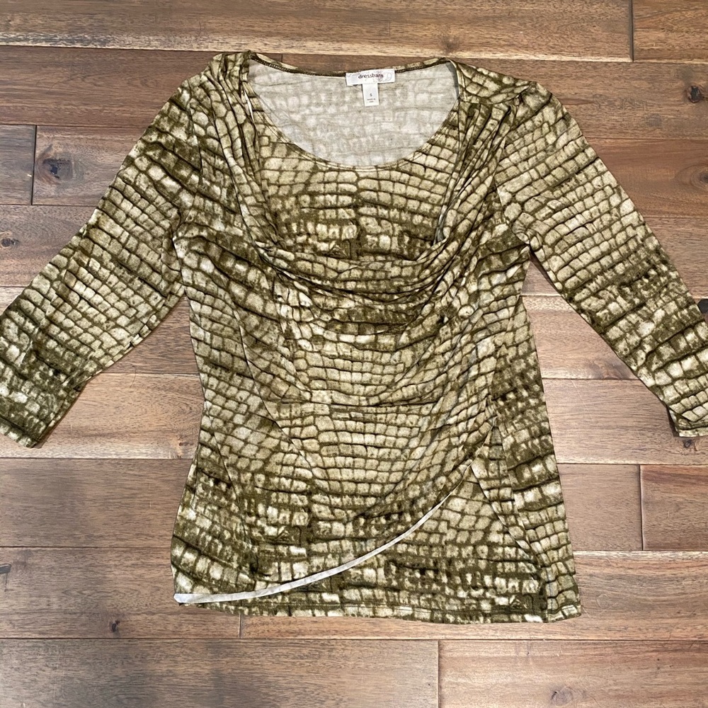 Dressbarn snakeskin print top
